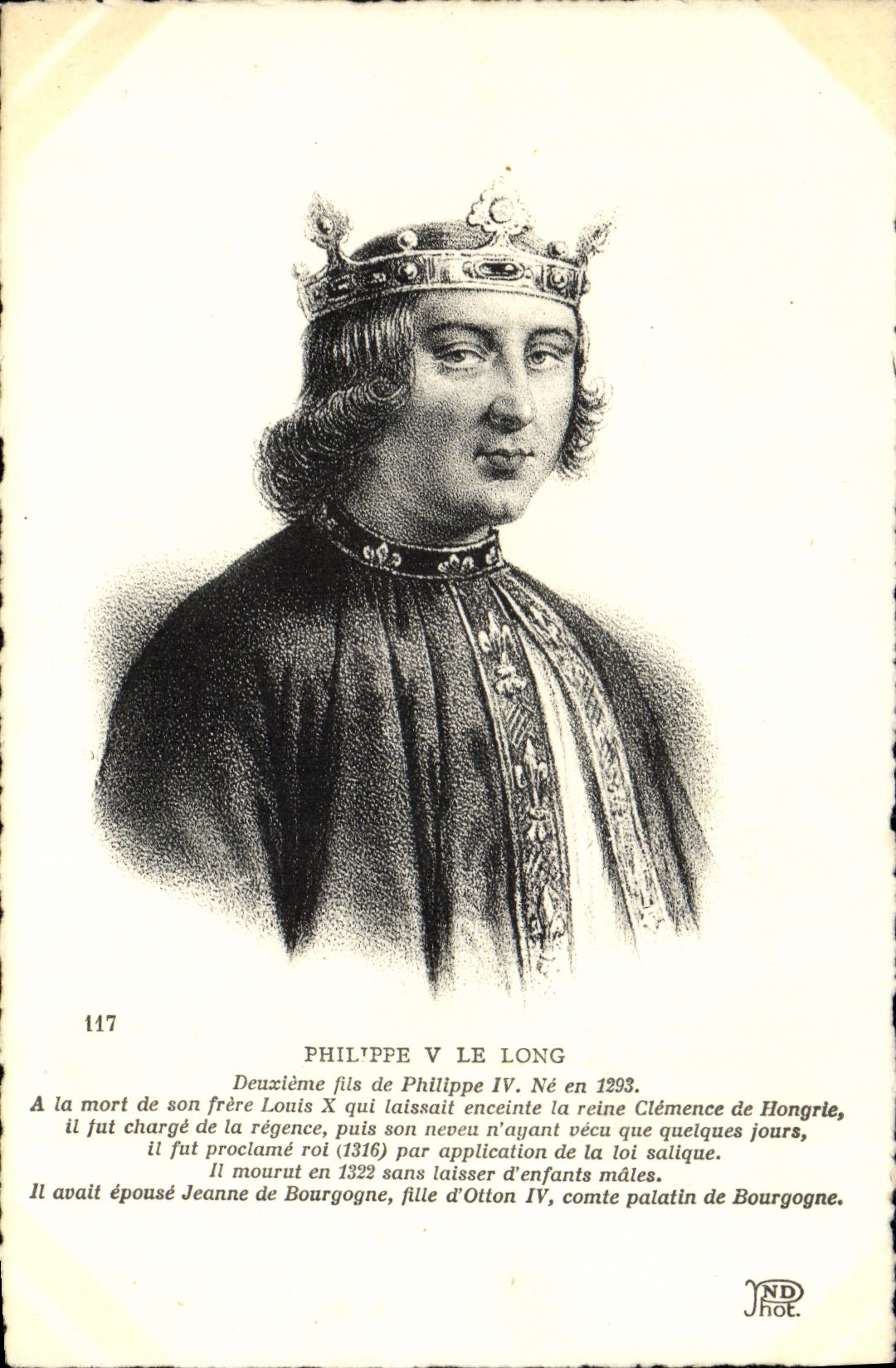 VINTAGE POSTCARD Philppe Length