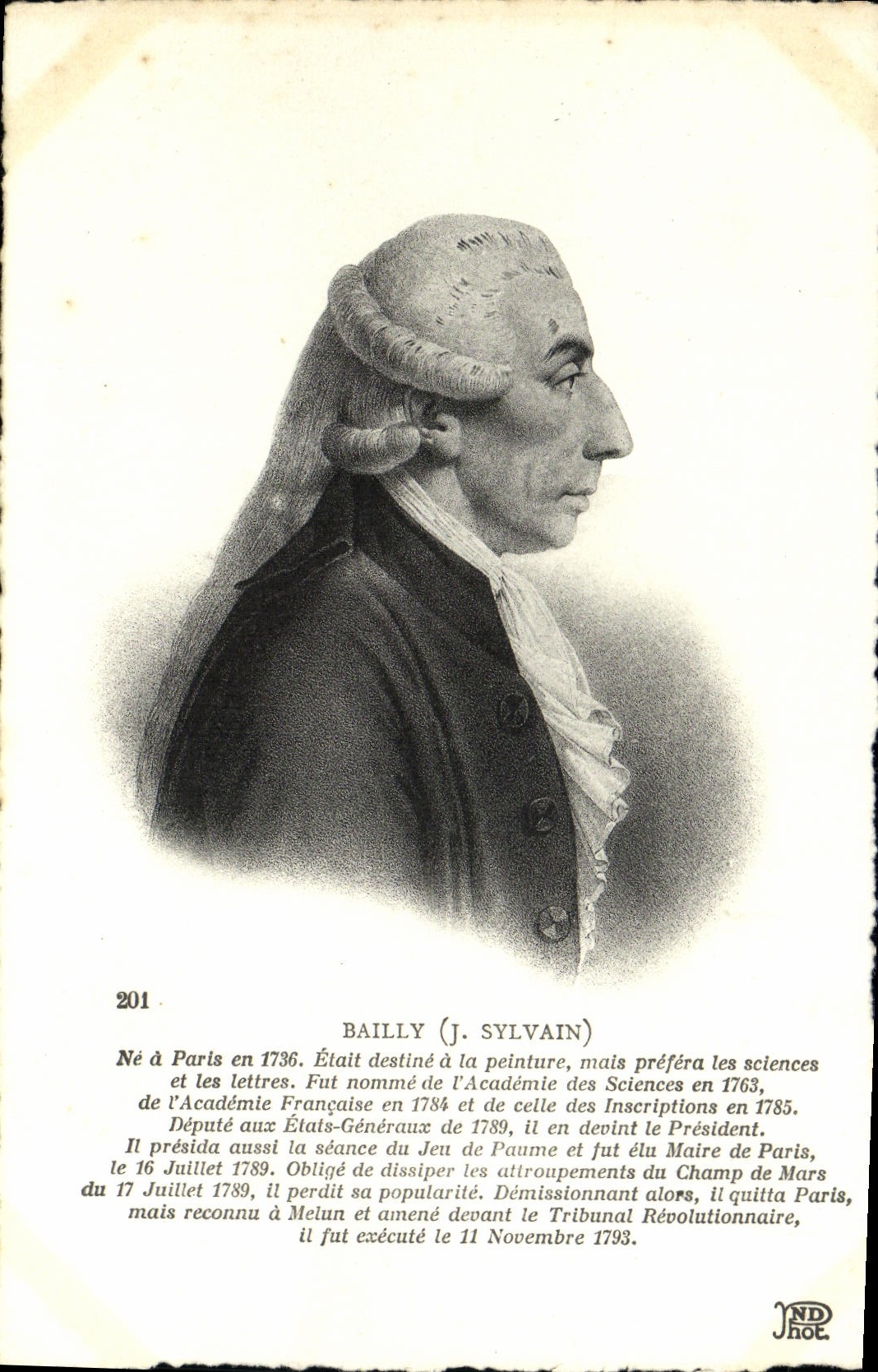 VINTAGE POSTCARD Bailly ParisSylvain