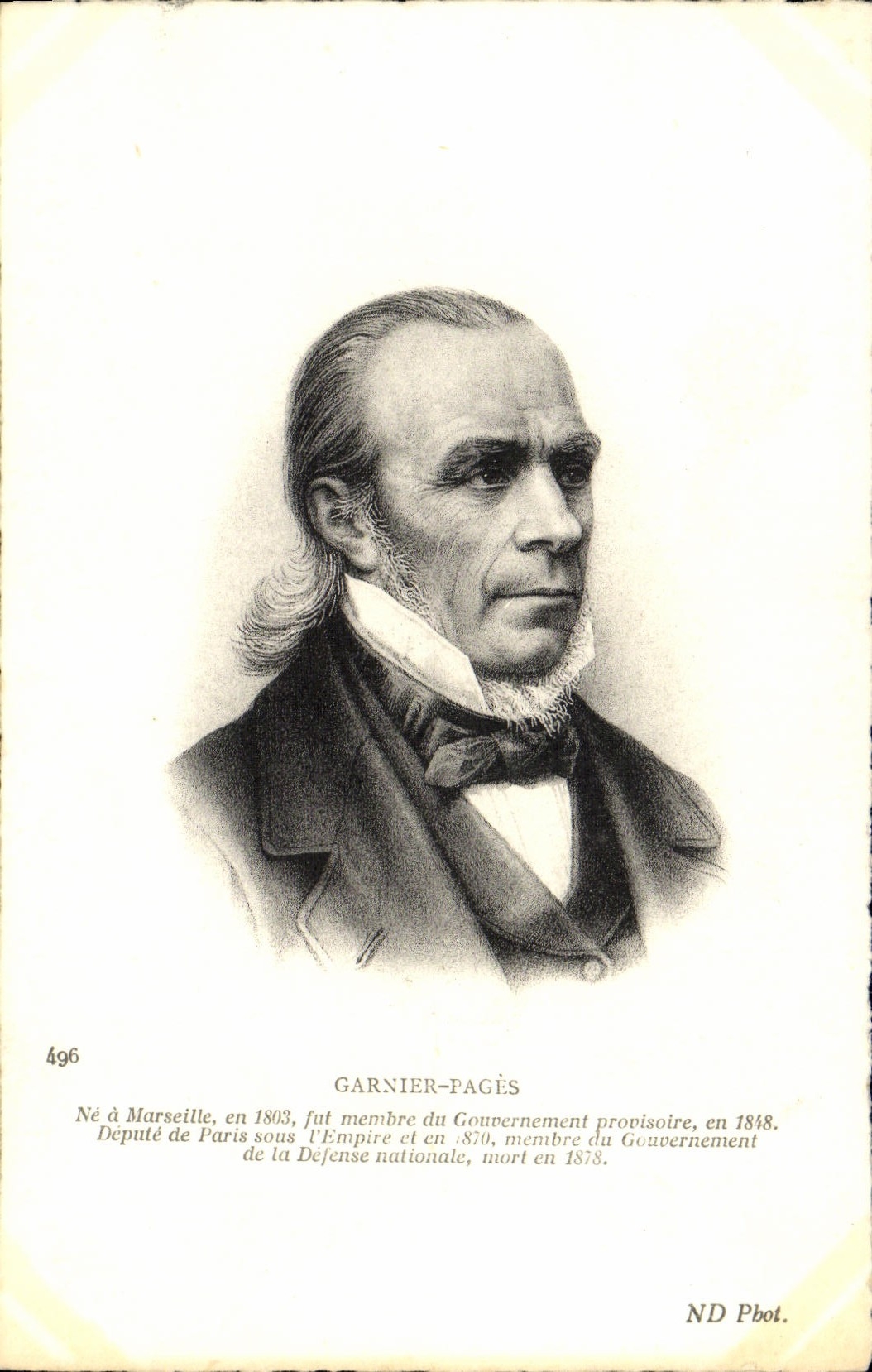 CPA Garnier Pages Marseille Membre du gouvernement provisoire