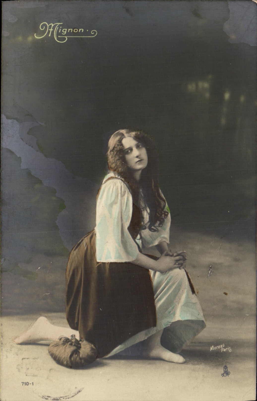 VINTAGE POSTCARD Fantasy Nice Woman