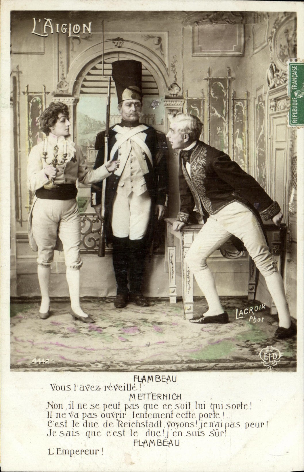 CPA Fantaisie Femme L'aiglon 