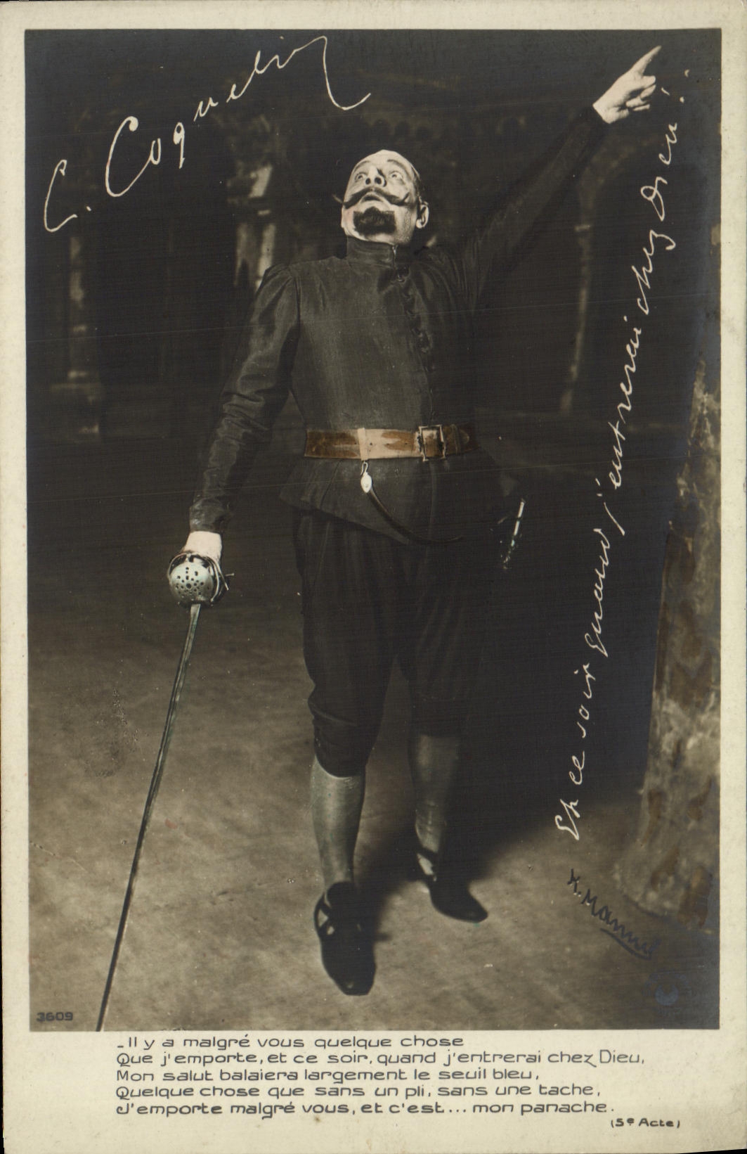 CPA Fantaisie Cyrano de Bergerac Rostand