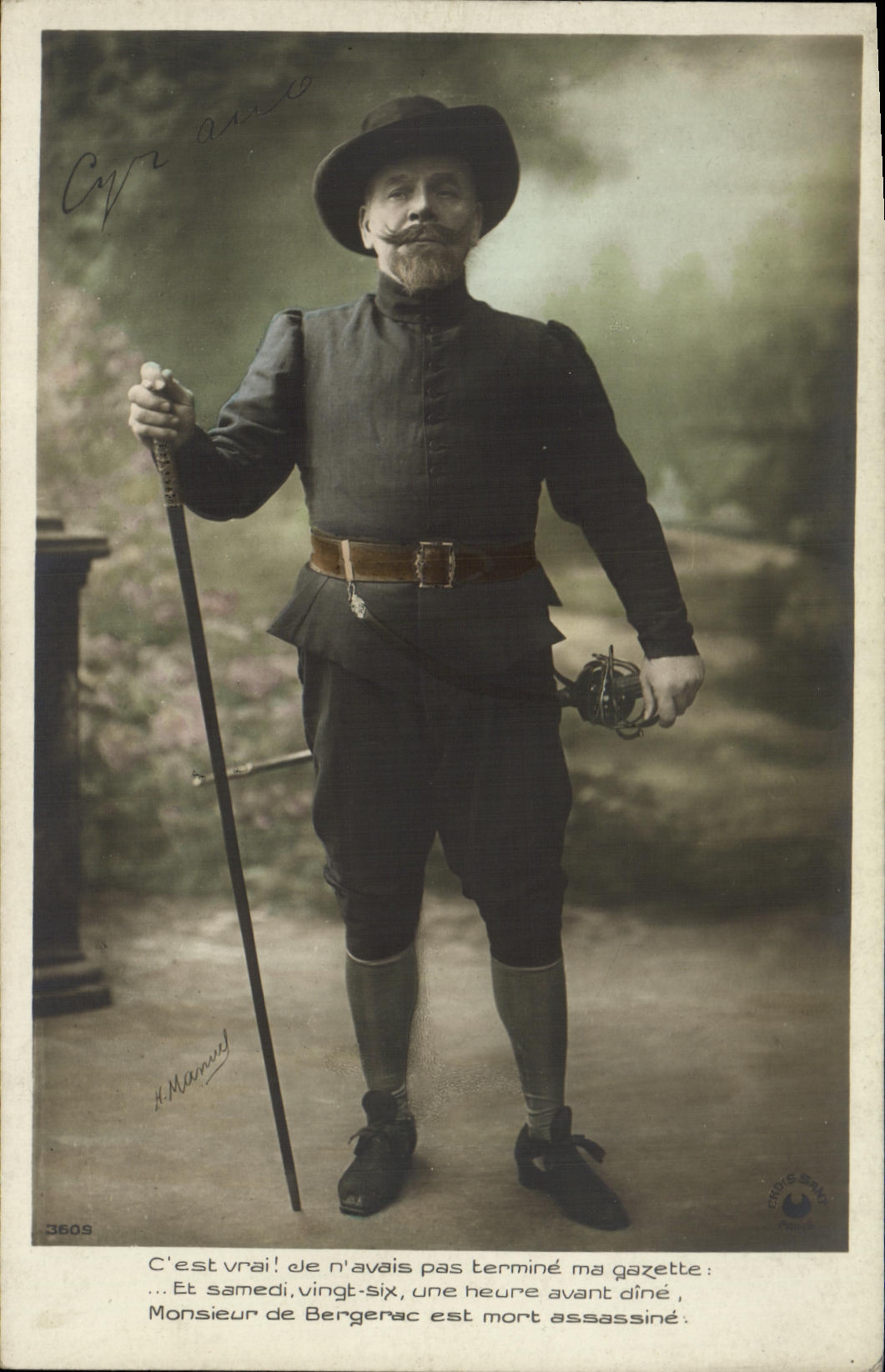 CPA Fantaisie Cyrano de Bergerac Rostand