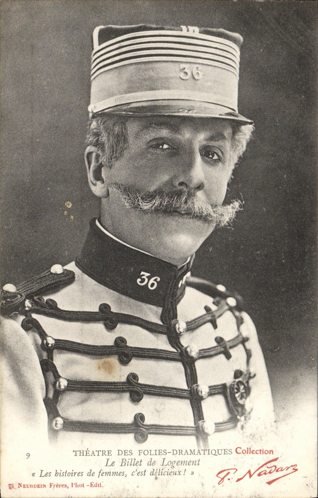 Teatro de la mujer de la fantasía de la POSTAL de la VENDIMIA de las locuras dramáticas el billete