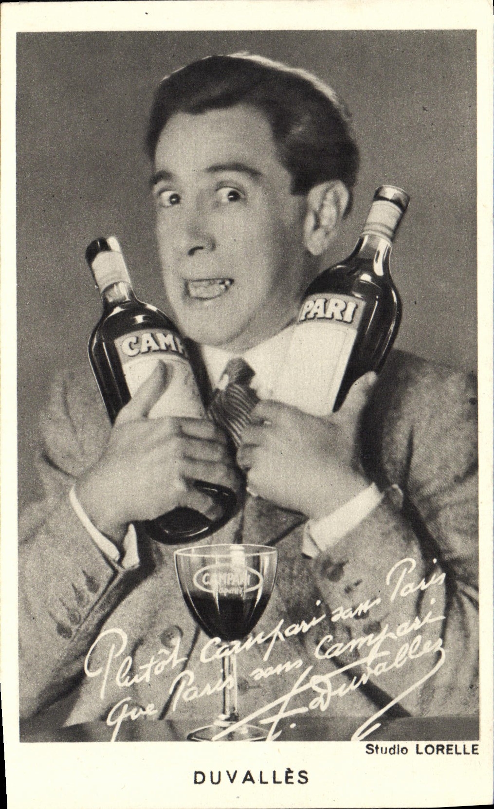 Publicidad de Duvalles Campari de la POSTAL de la VENDIMIA