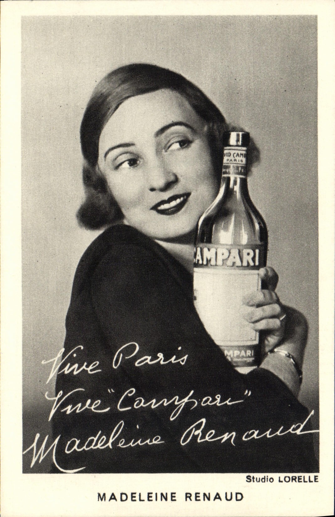 CPA Madeleine Renaud Publicite Campari