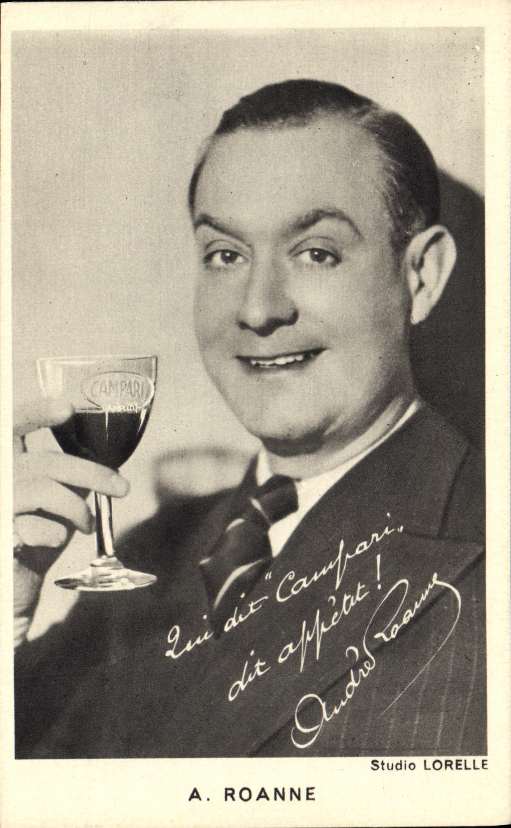 CPA A roanne Publicite Campari