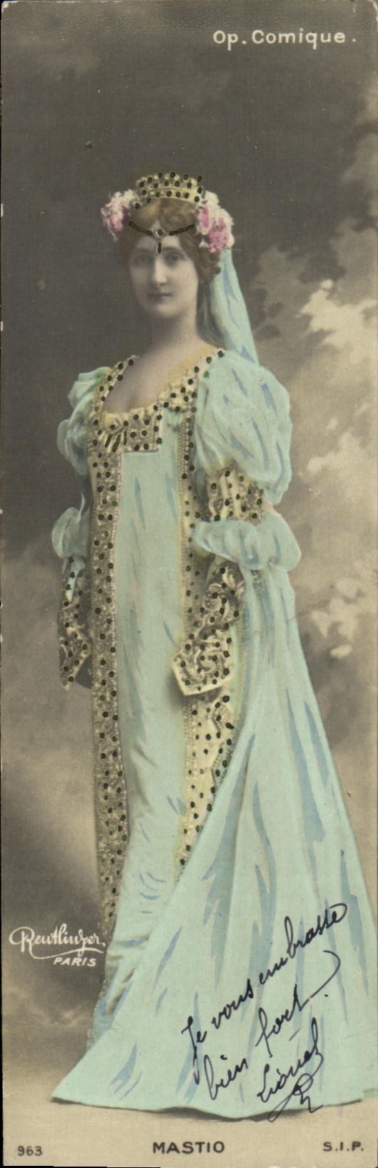 VINTAGE POSTCARD Fantaisie Woman Operated Comic