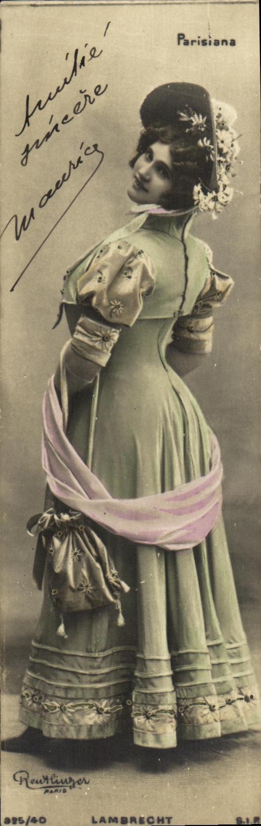 CPA Fantaisie Femme Parisiana Lambrecht