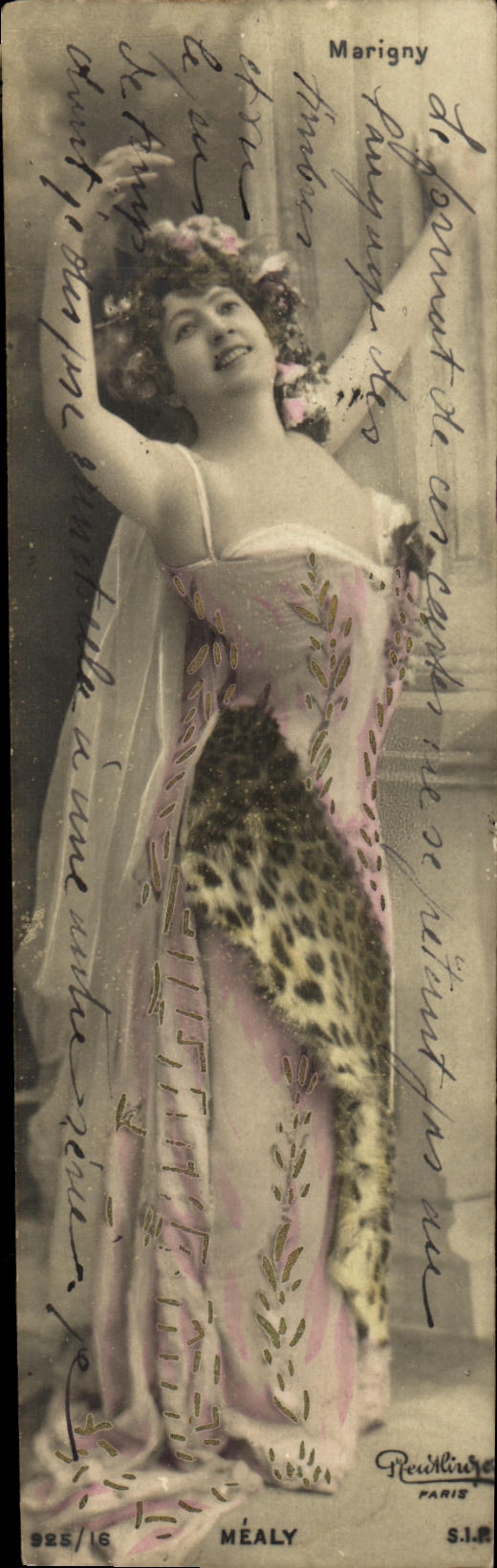 VINTAGE POSTCARD Fantasy Marigny Woman