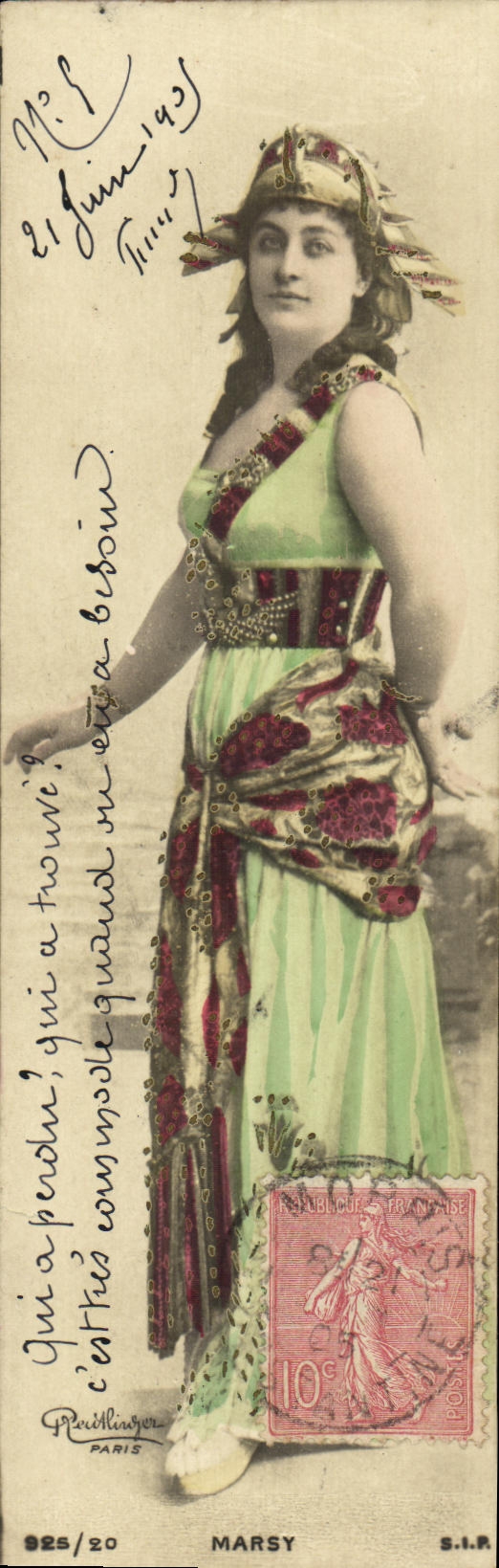 CPA Fantaisie Femme Marsy