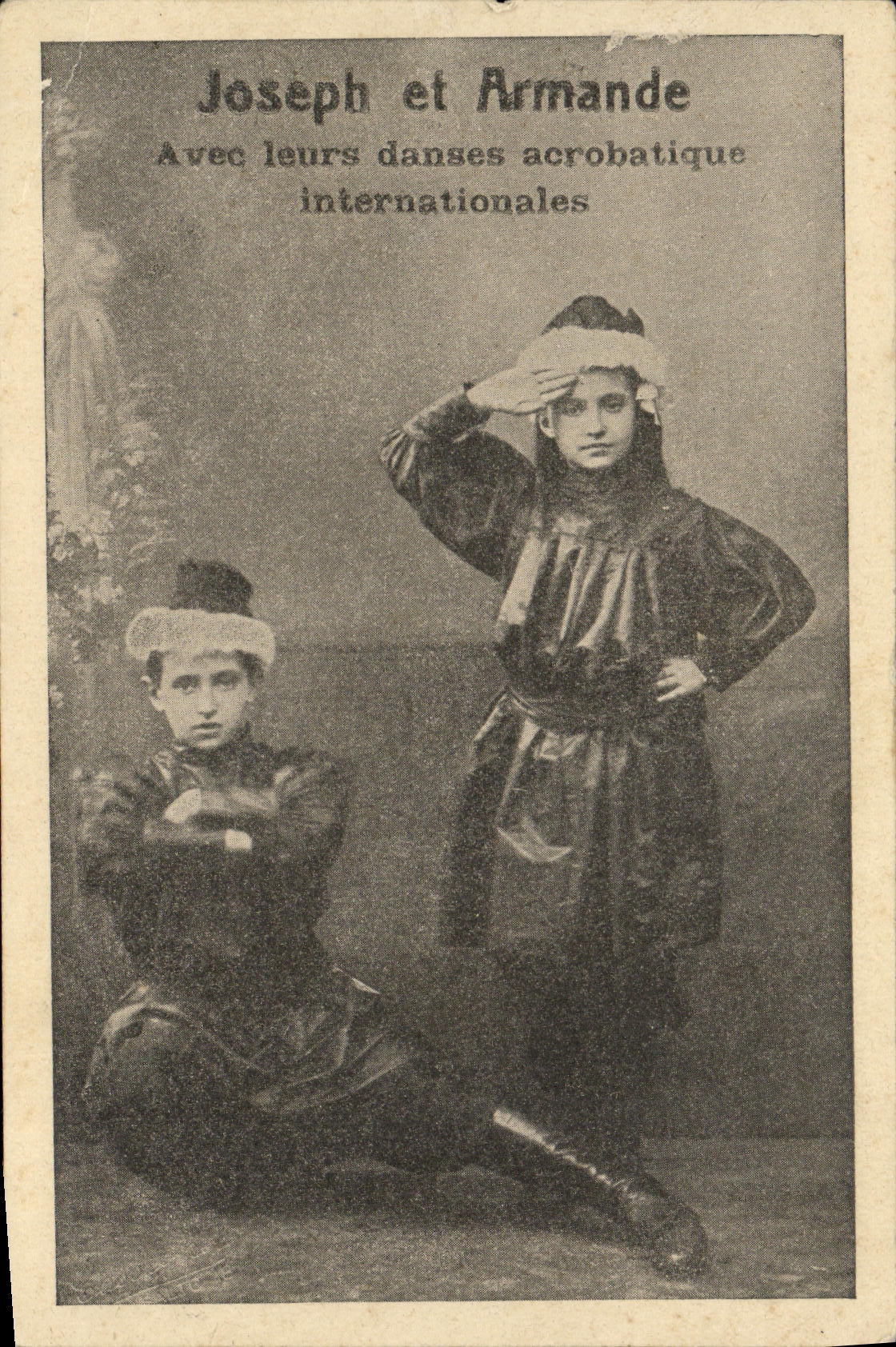 VINTAGE POSTCARD Fantasy Children Joseph and Armande Dances lifting