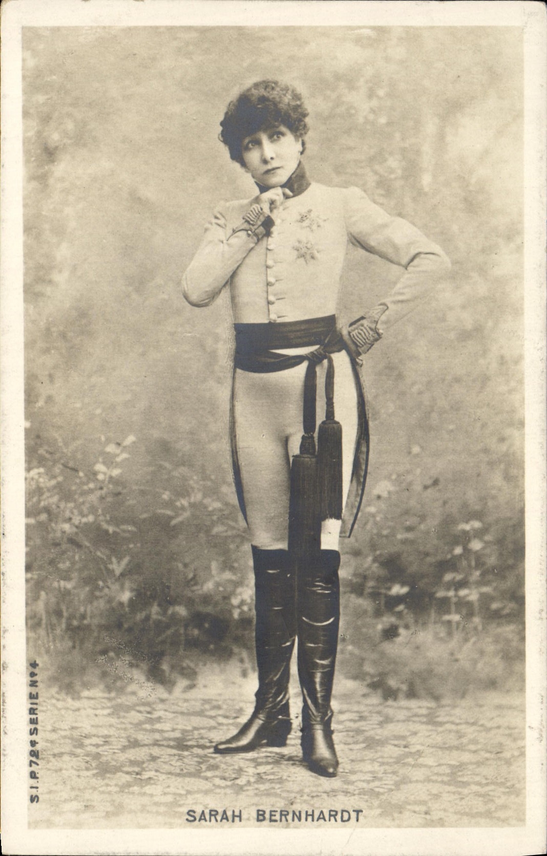 CPA Fantaisie Sarah Bernhardt L'aiglon