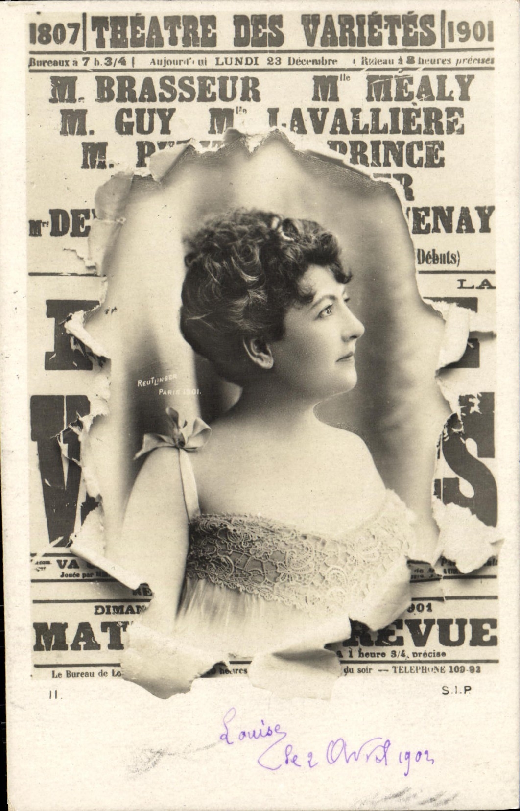 CPA Fantaisie Theatre des Varietes Brasseur Mealy