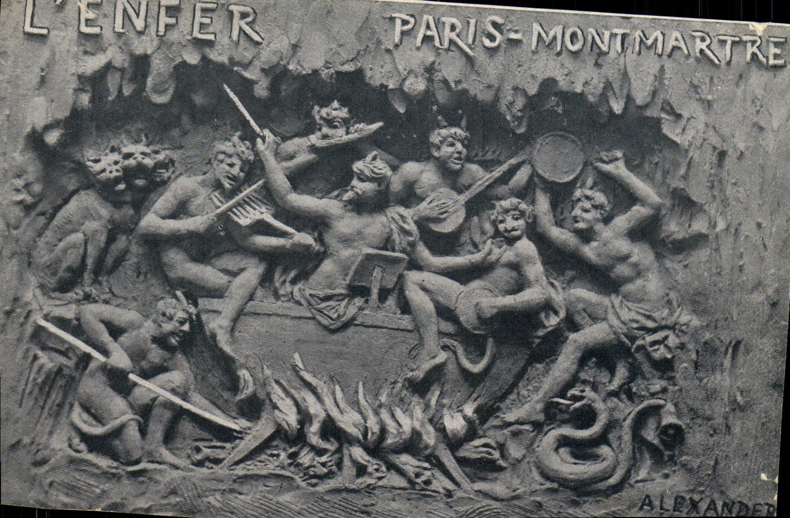 CPA Fantaisie L'enfer Paris Montmartre