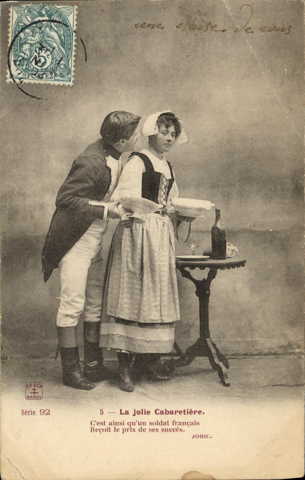 CPA Fantaisie Femme La jolie cabaretiere