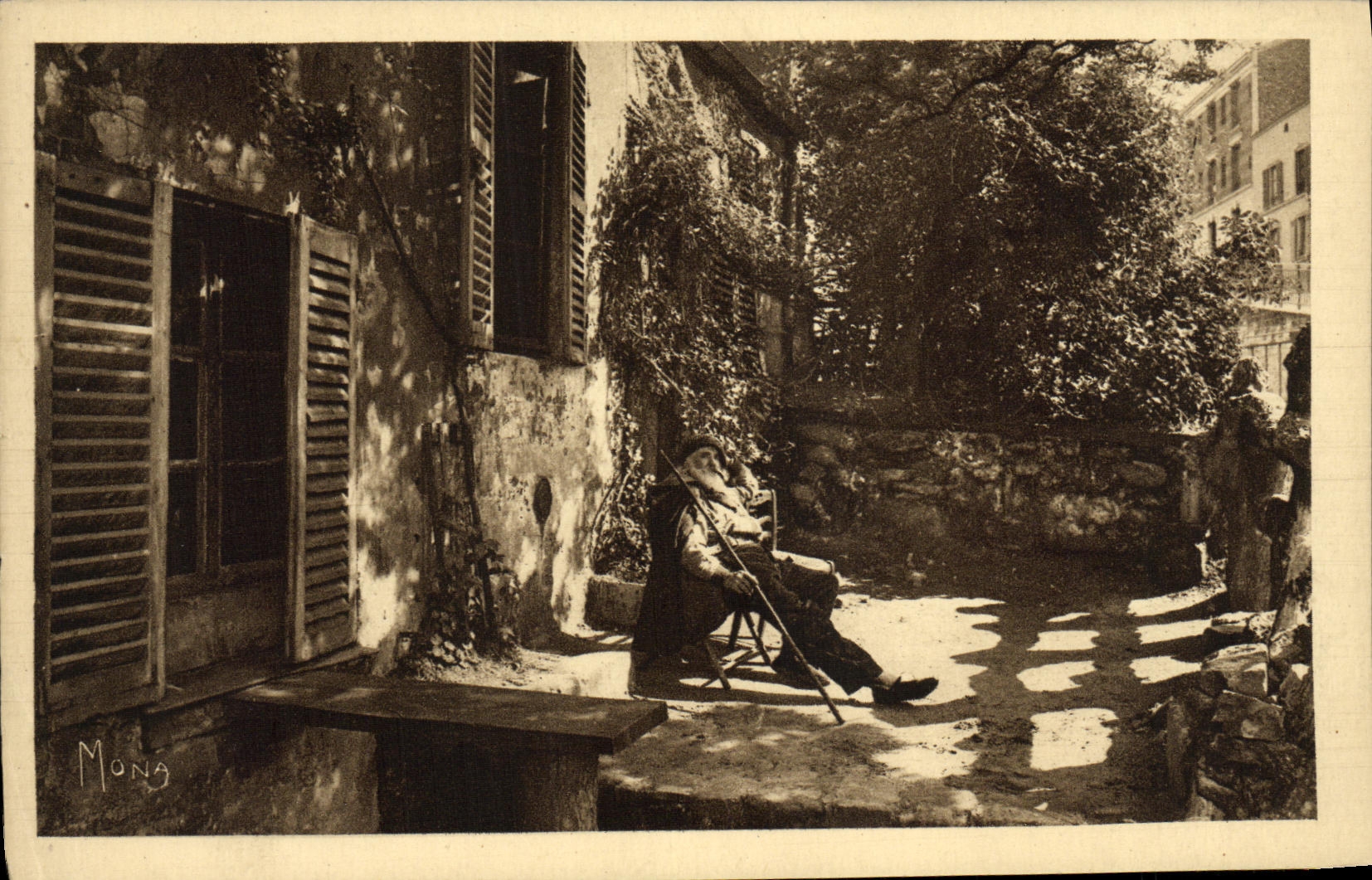 VINTAGE POSTCARD Paris Montmartre Cabaret of Nimble Rabbit the Frede father