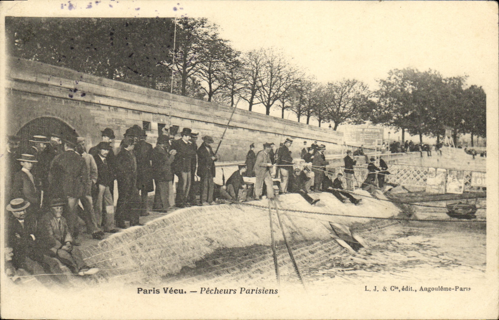 CPA Paris Vecu Pecheurs Parisiens Peche