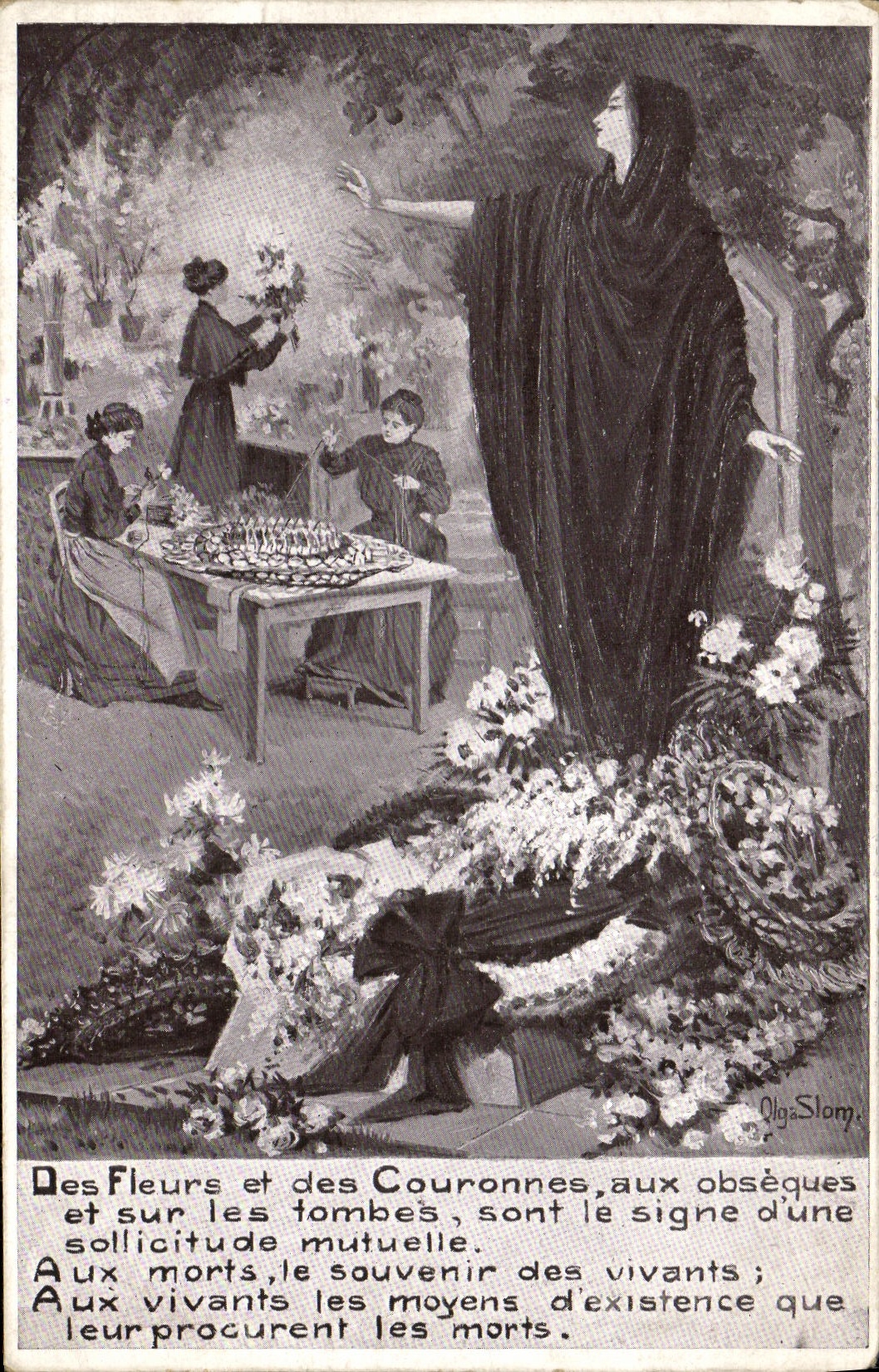 CPA Des fleurs et des couronnes 