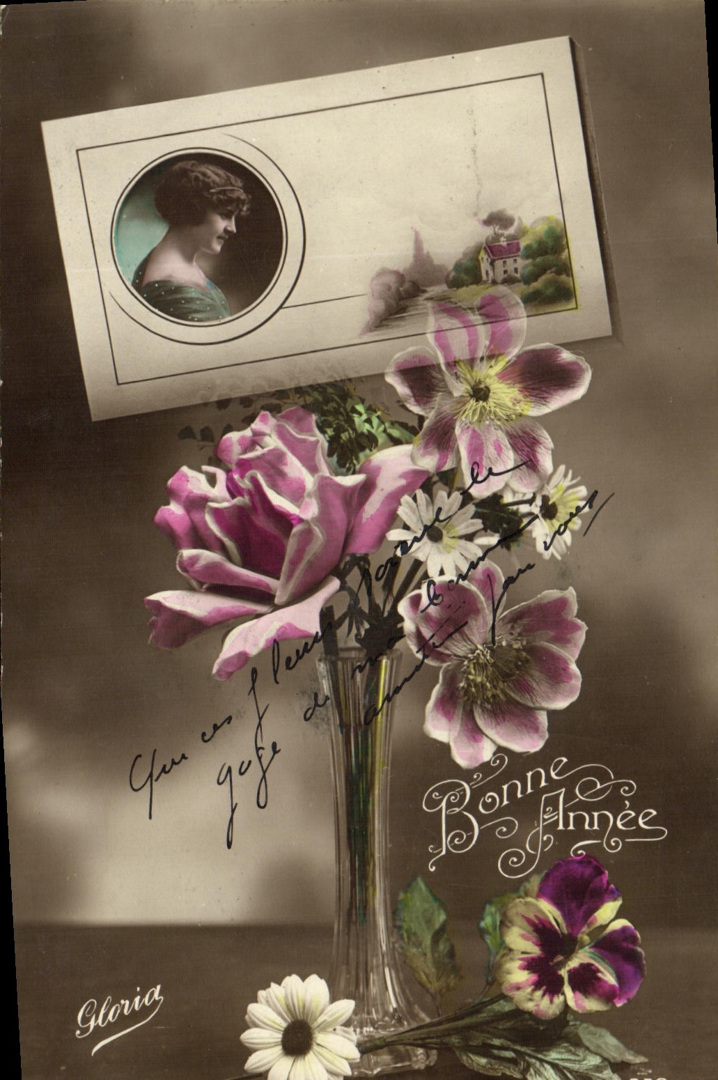 CPA Fantaisie Fleurs