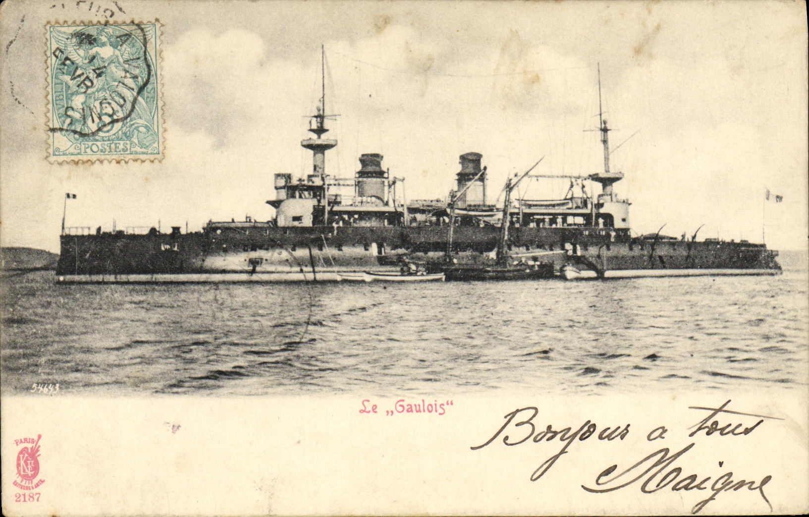 CPA Bateau Le Gaulois