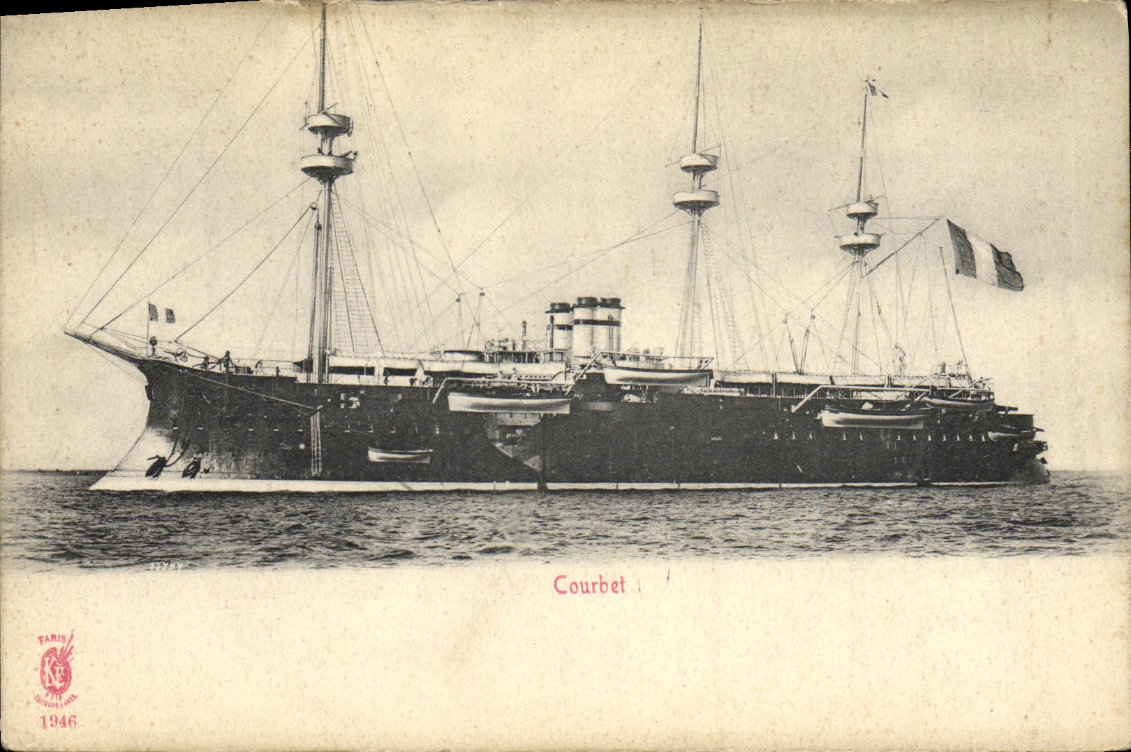 CPA Bateau Courbet