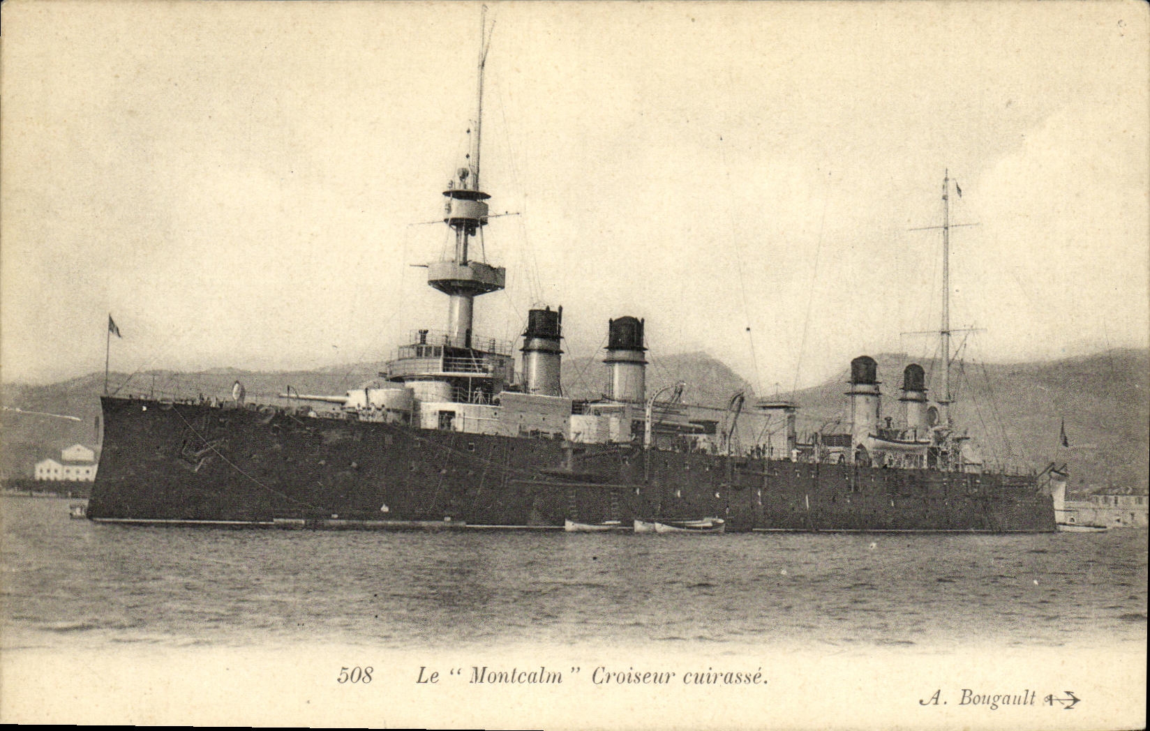 CPA Bateau Le Montcalm Croiseur Cuirasse