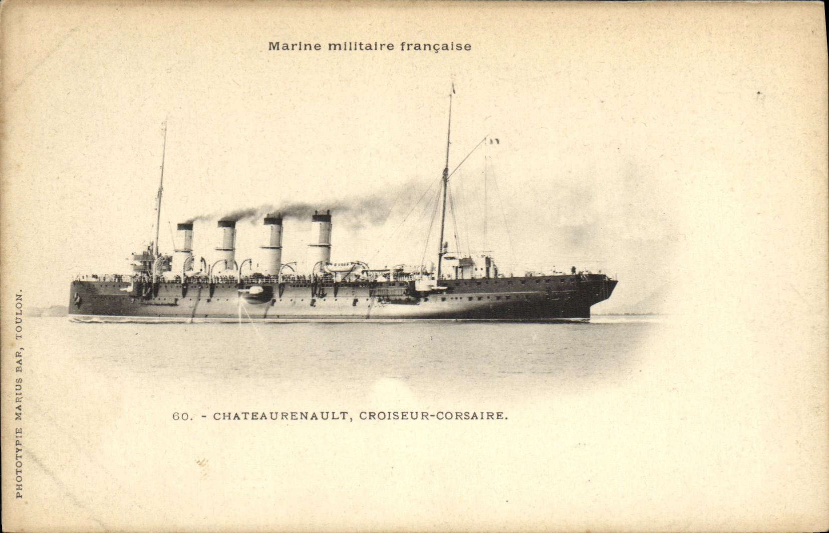 CPA Bateau Chateaurenault Croiseur Corsaire