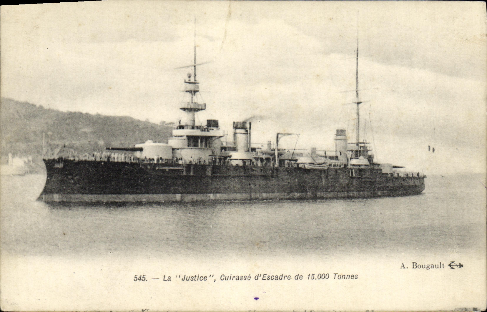 CPA Bateau La Justice Cuirasse d'escadre