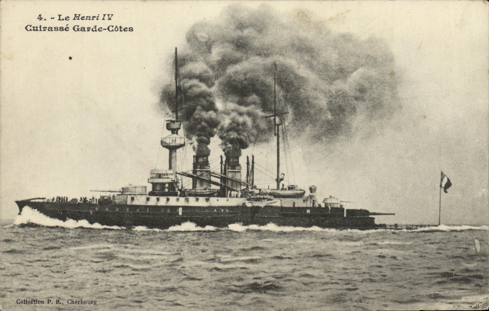 CPA Bateau Le Henri IV Cuirasse Garde Cotes 