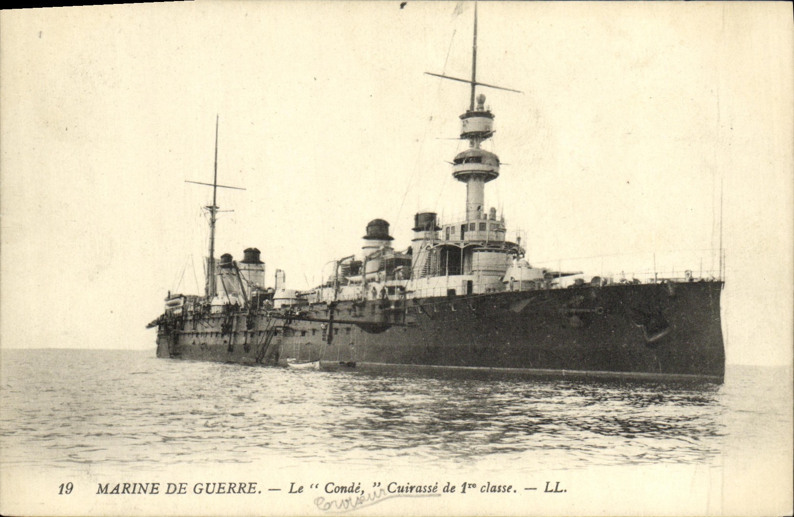 VINTAGE POSTCARD Bateau the Cop Armours 1st class