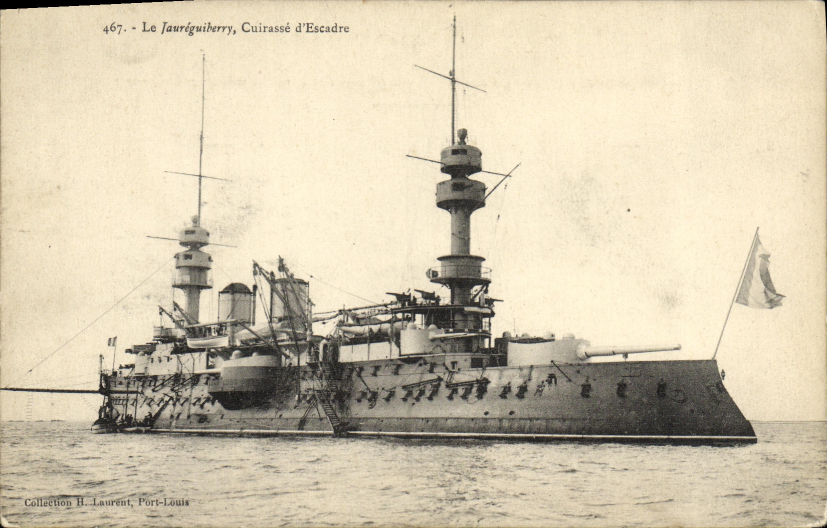 CPA Bateau Le Jaureguiberry Cuirasse d'escadre