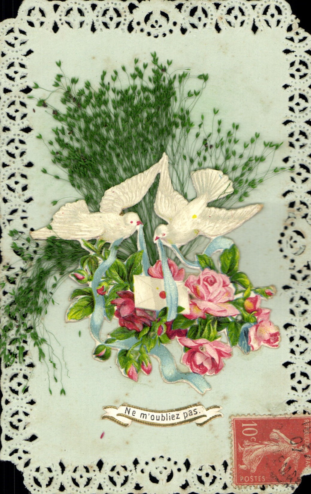 CPA Fantaisie Fleurs Colombes