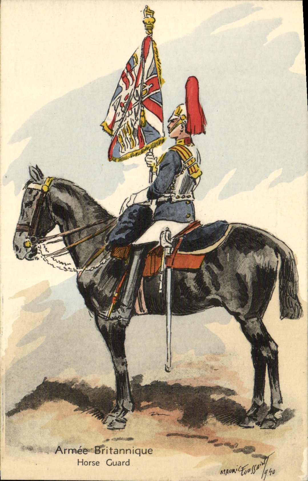 CPA Armee britannique anglaise Militaria Horse Guard Cheval