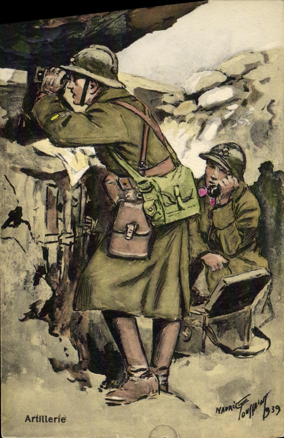 CPA Militaria Artillerie 