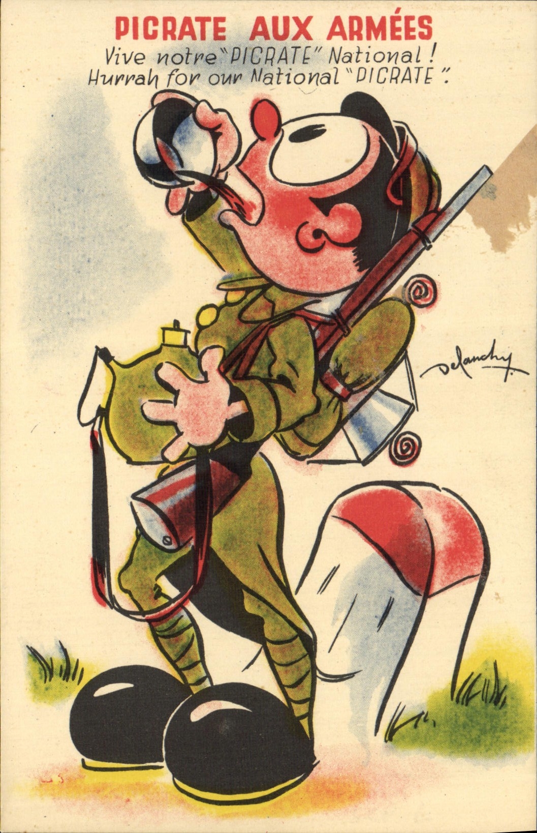 CPA Militaria Pigrate aux armees 
