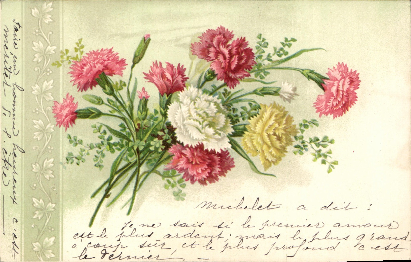 CPA Fantaisie Fleurs 