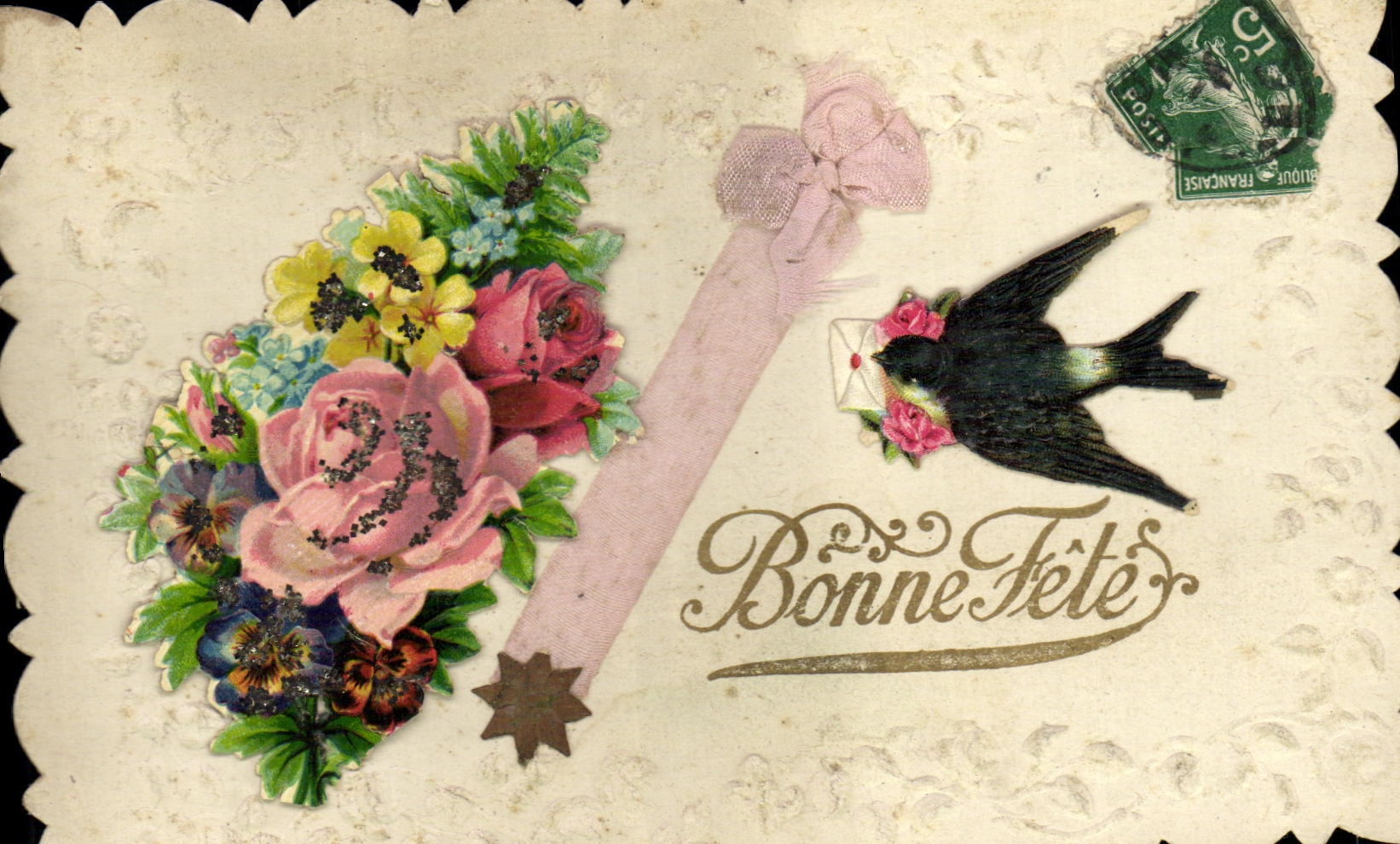 CPA Fantaisie Fleurs 