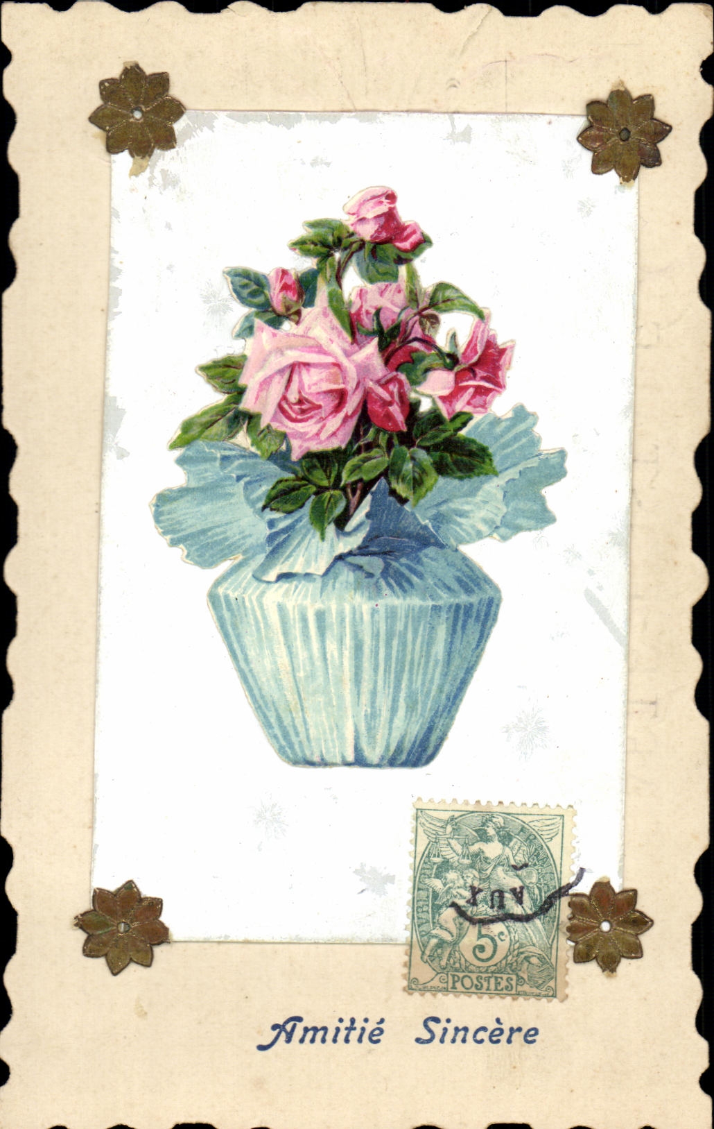 CPA Fantaisie Fleurs 