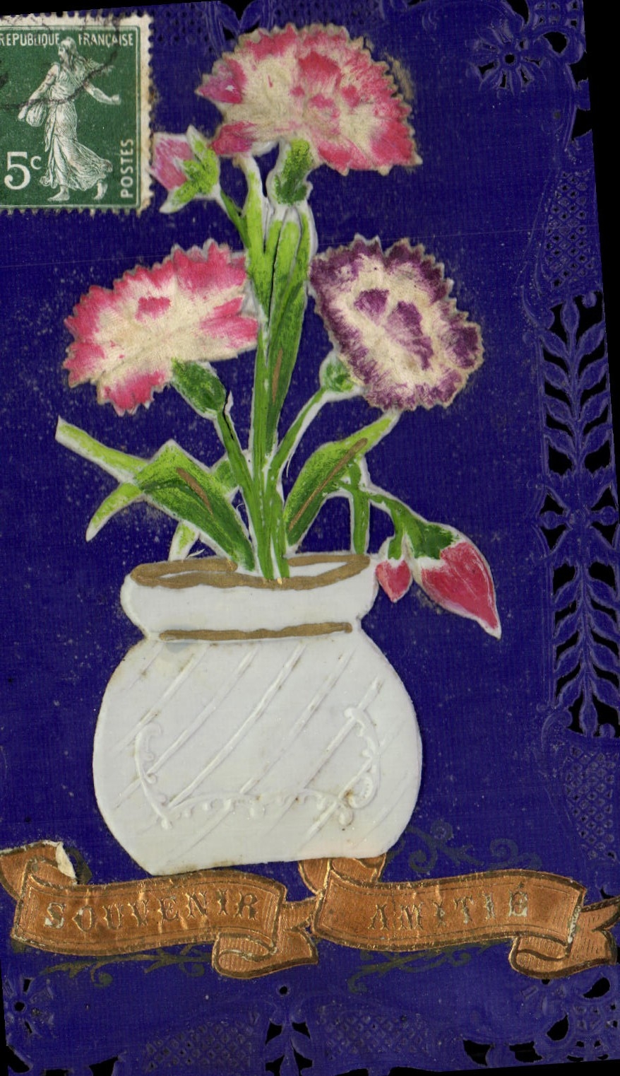 CPA Fantaisie Fleurs 