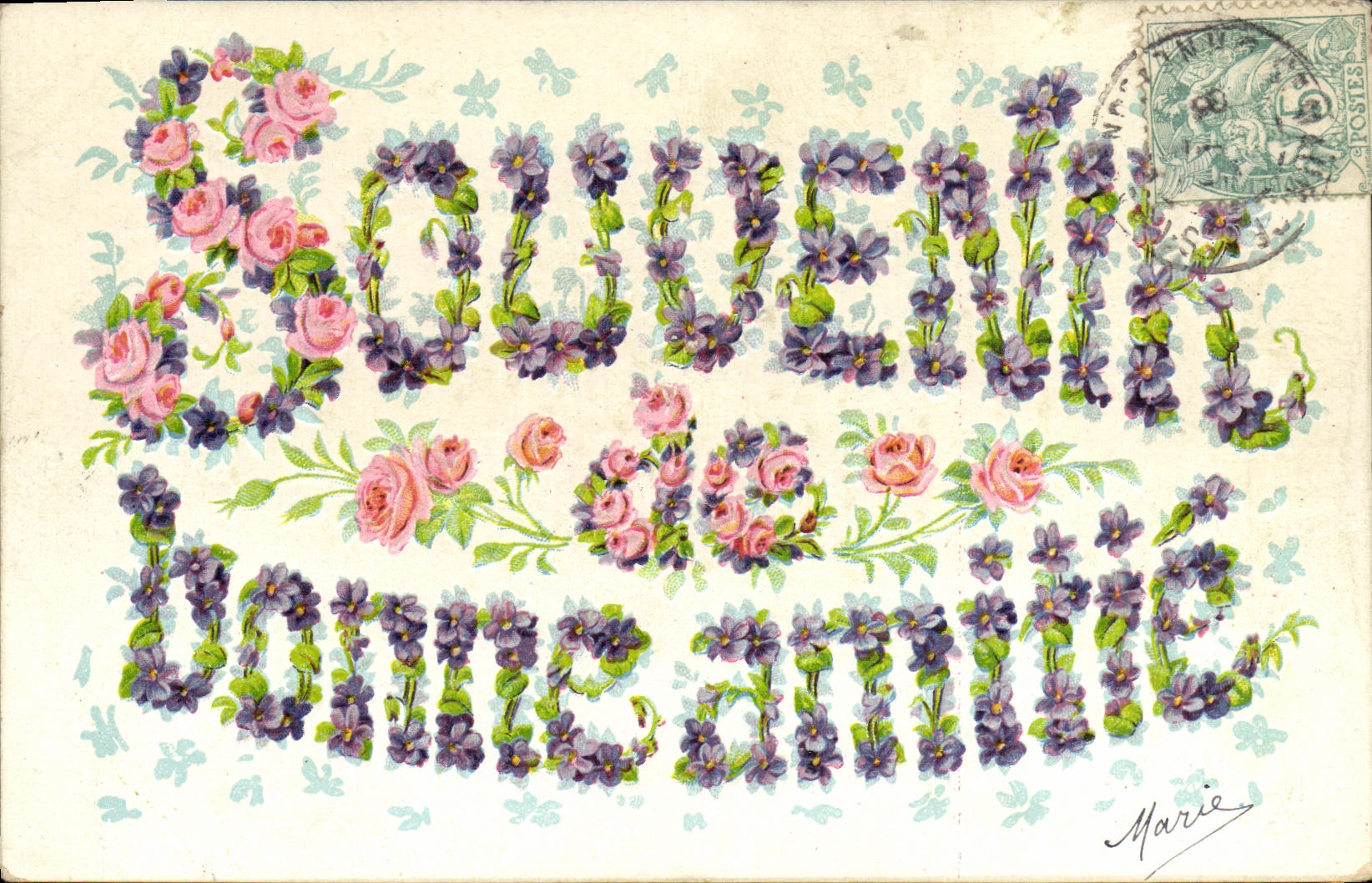 CPA Fantaisie Fleurs 