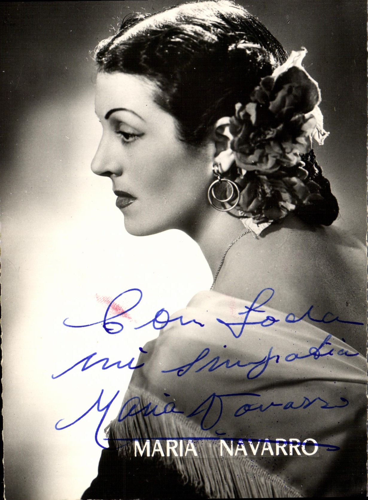 POSTAL MODERNA Maria Navarro Dedicacee