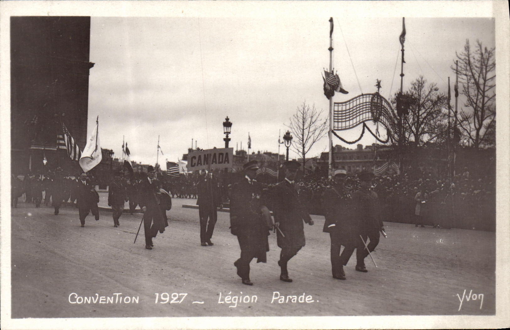 CPM Convention 1927 Legion parade Militaria 
