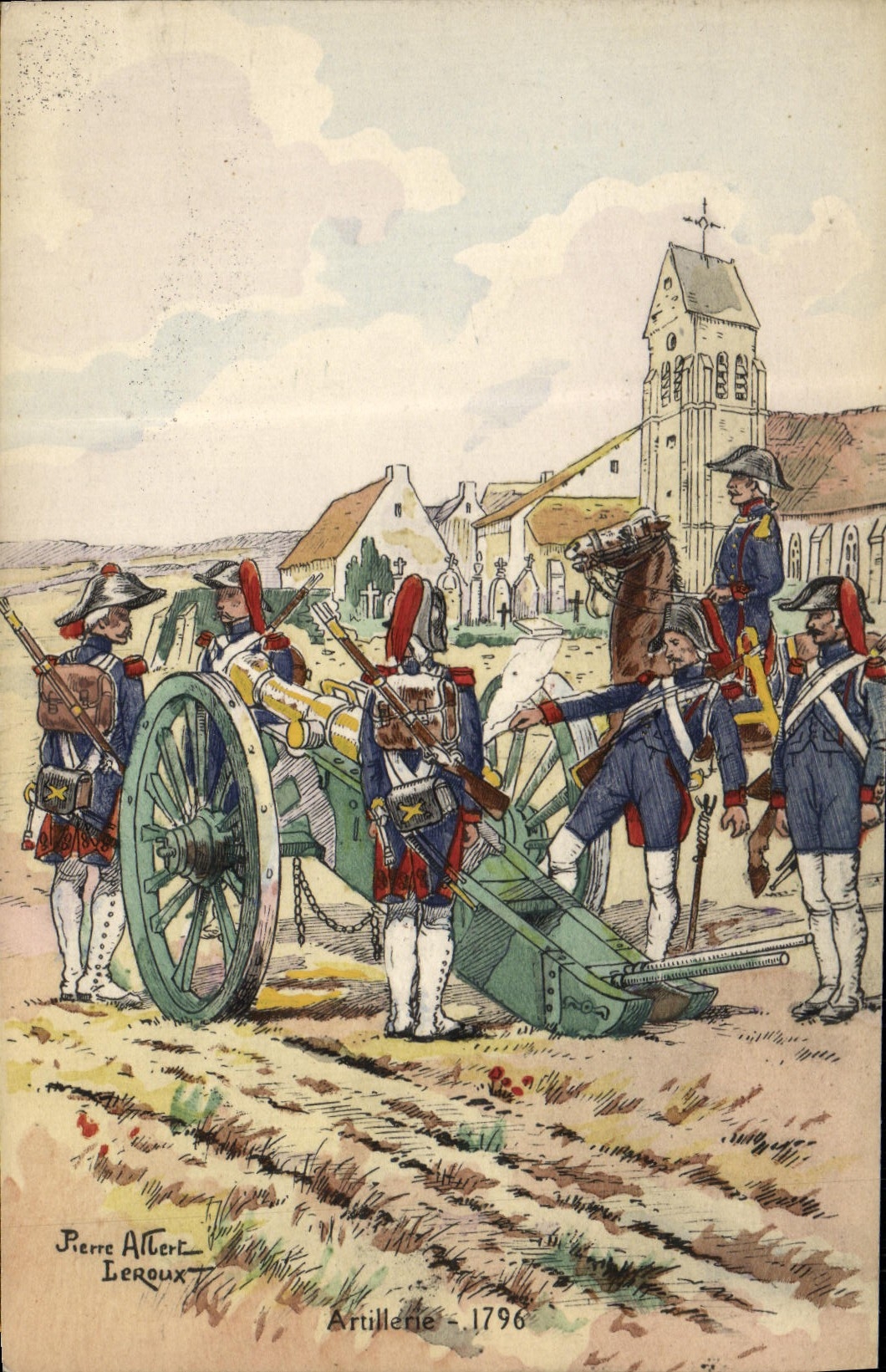CPA Militaria Artillerie 1796