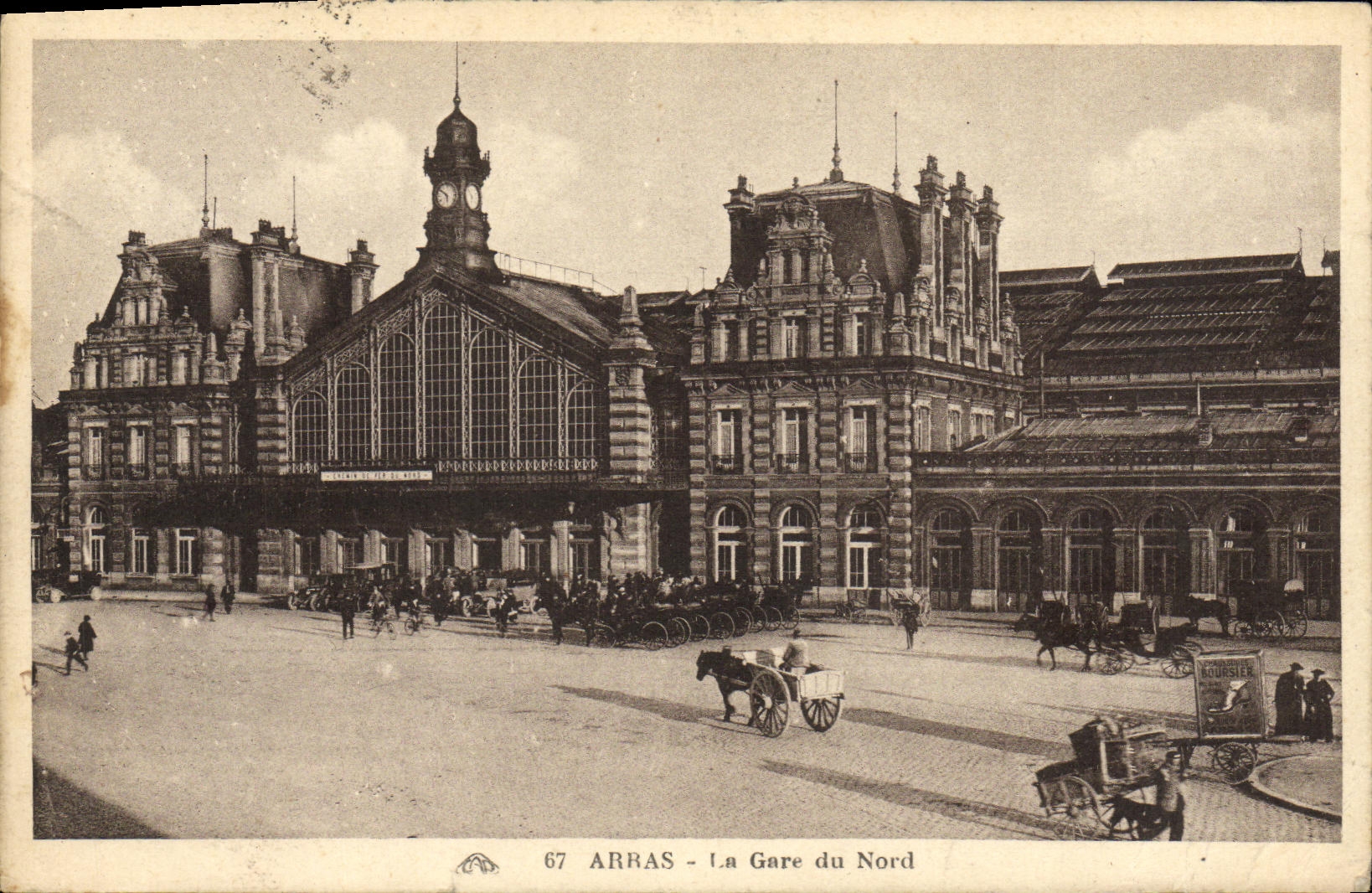 CPA Arras Gare du Nord 