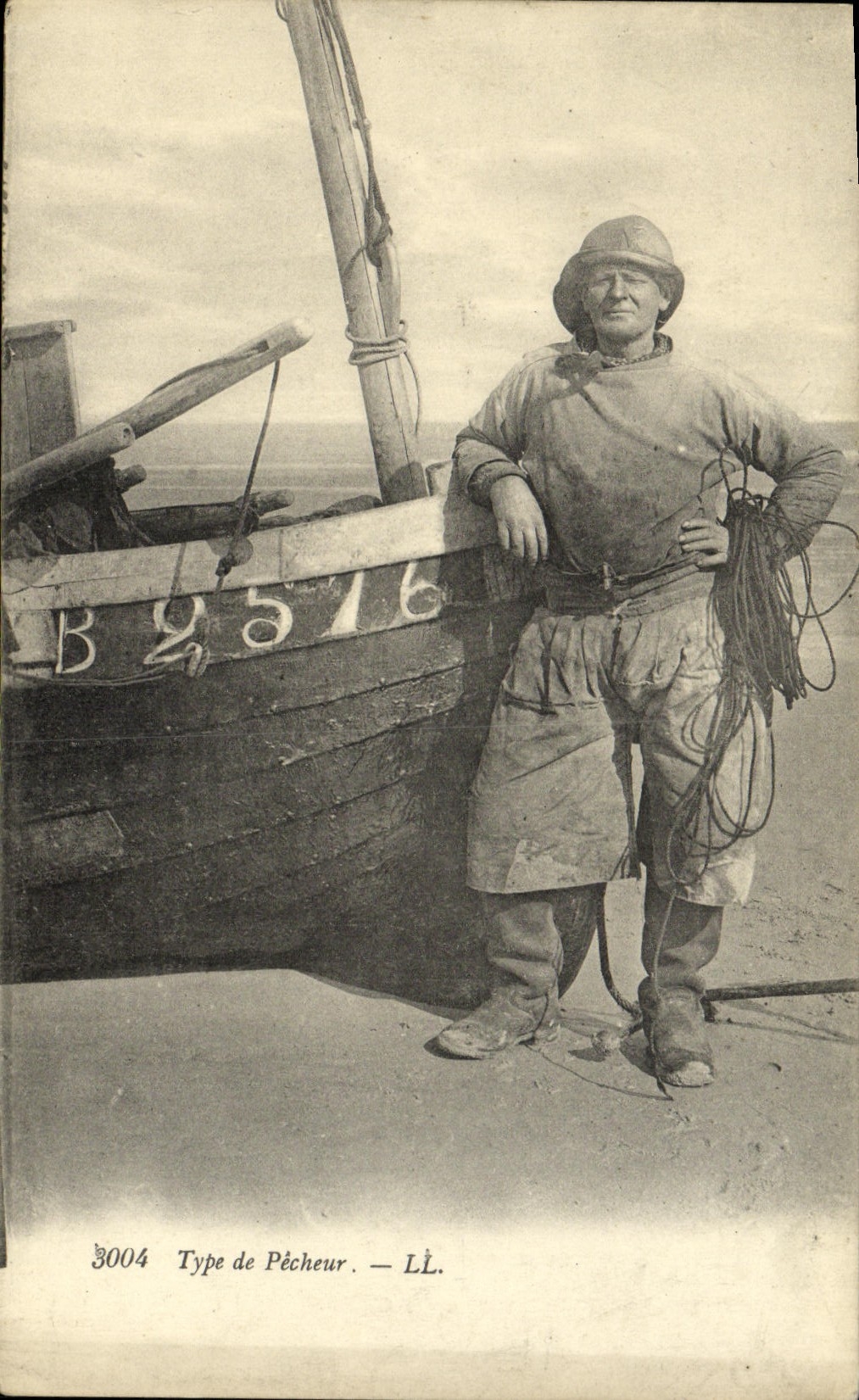 Tipo de la POSTAL de la VENDIMIA de pescados del pecador