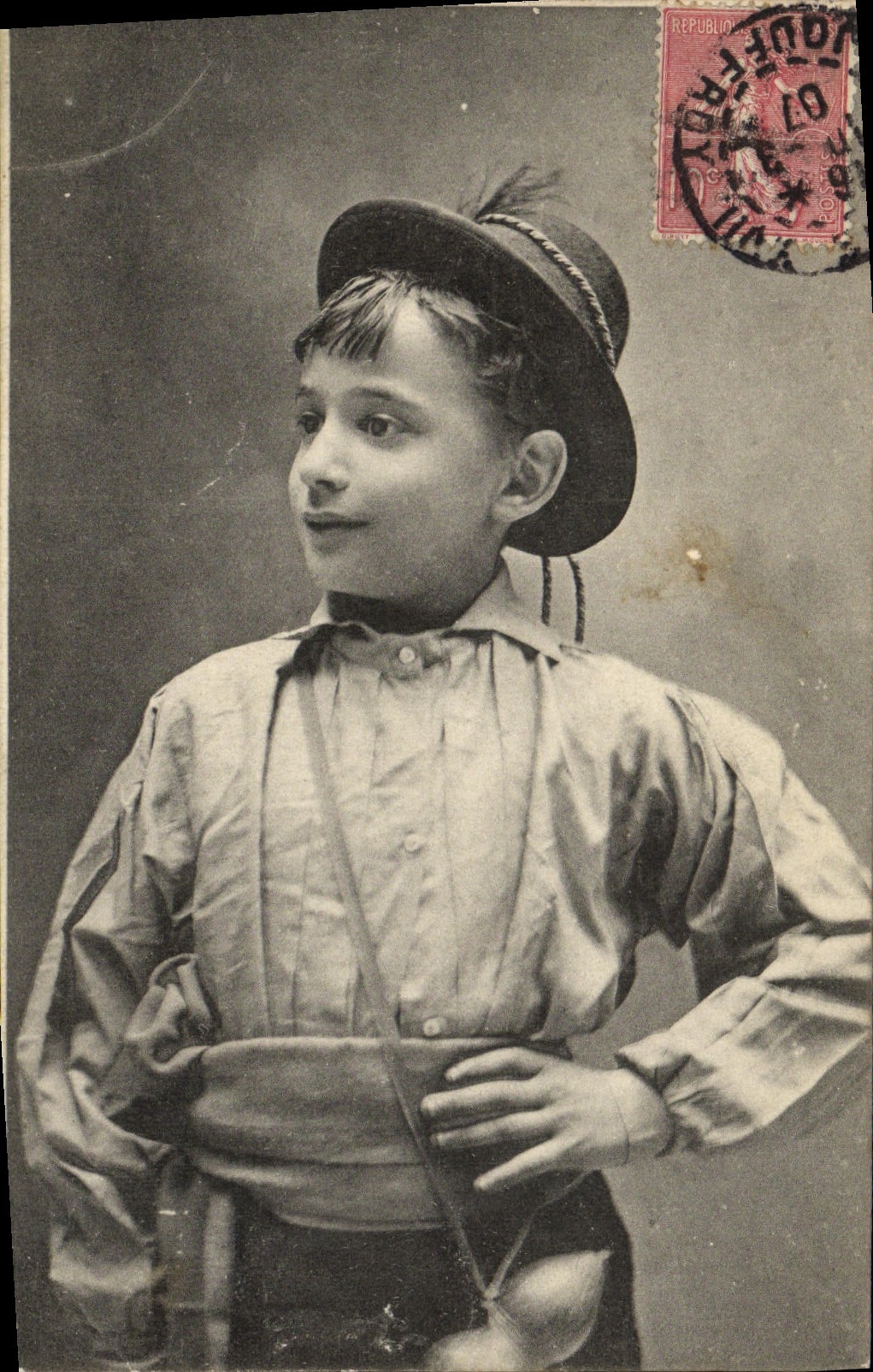 CPA Jeune breton Folklore 