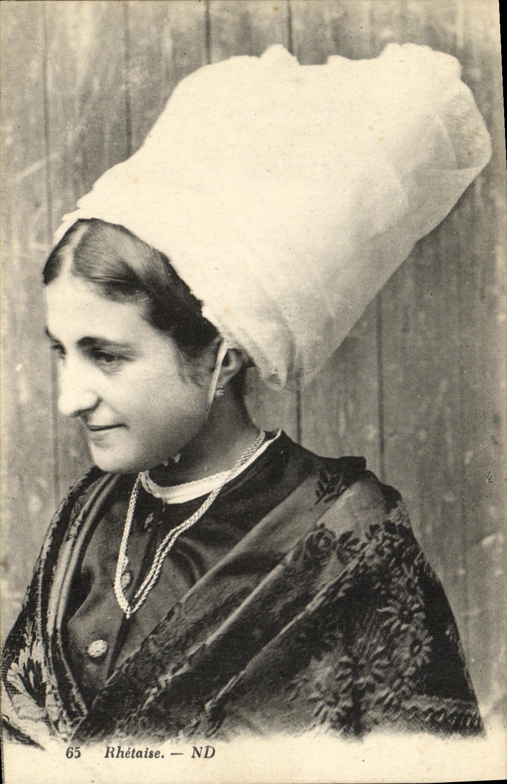 CPA Rhetaise Femme Folklore 