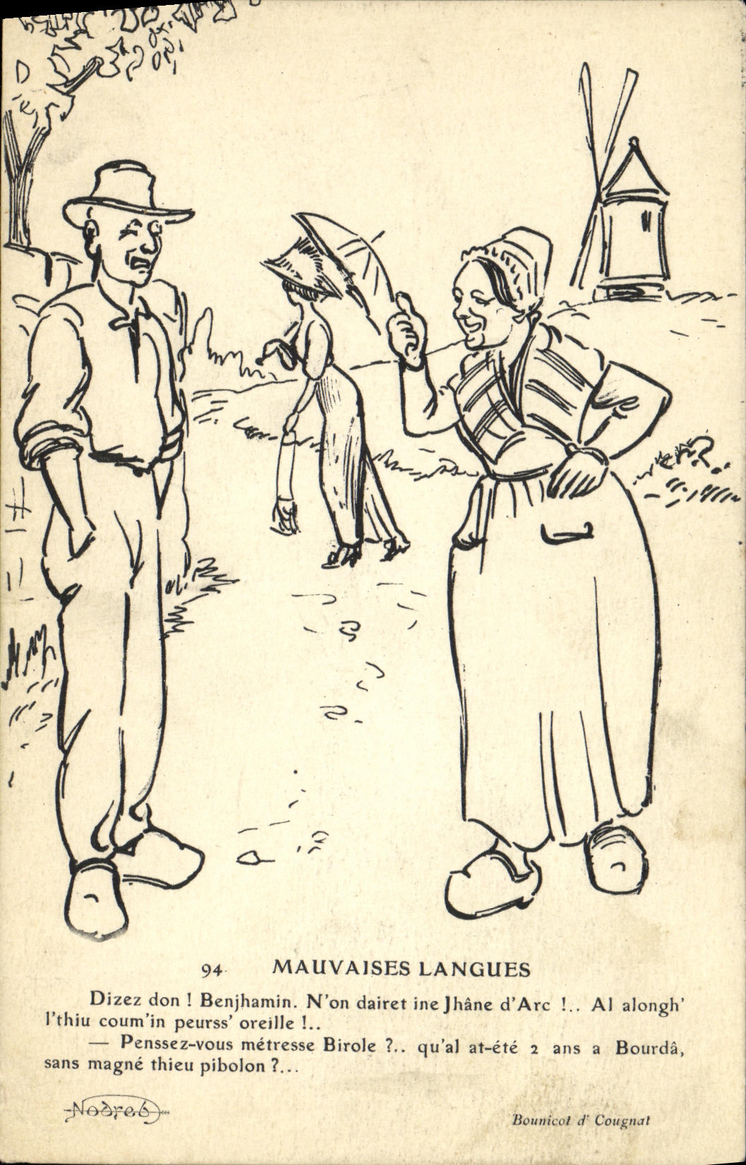 CPA Mauvaises langues 