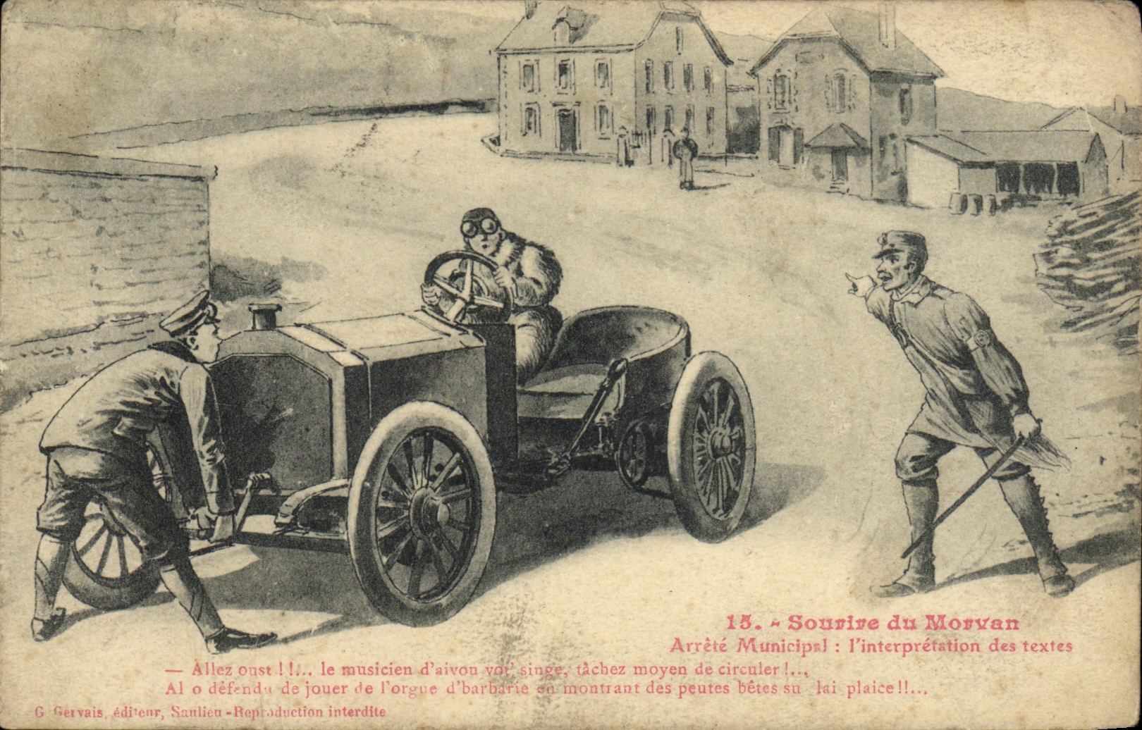 CPA A travers le Morvan a la foire 